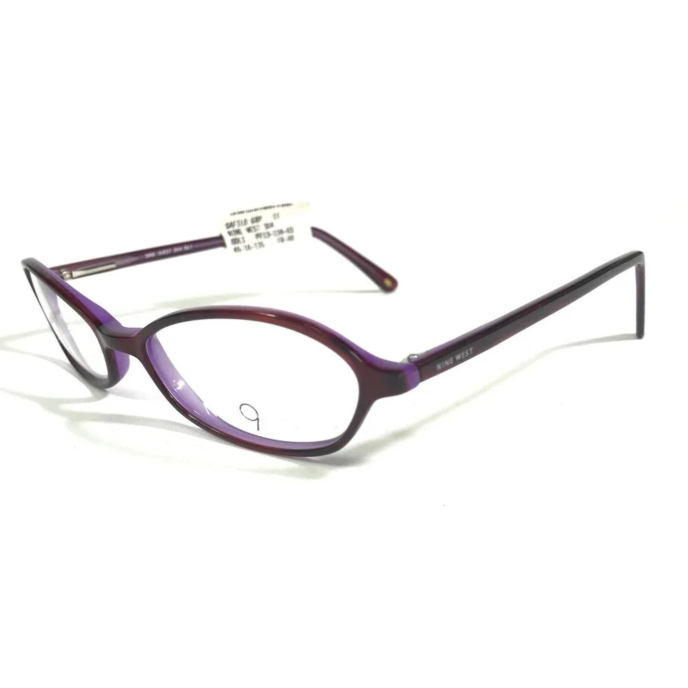 Nine West Petite Eyeglasses Frames 304 DL1 Purple Cat Eye Full Rim 49-16-135